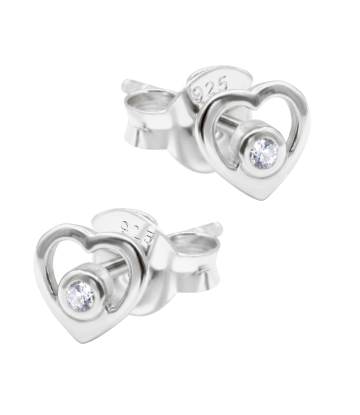 Heart Silver Stud Earring STS-7057